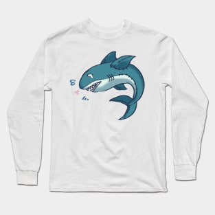 Sad lovely shark Long Sleeve T-Shirt